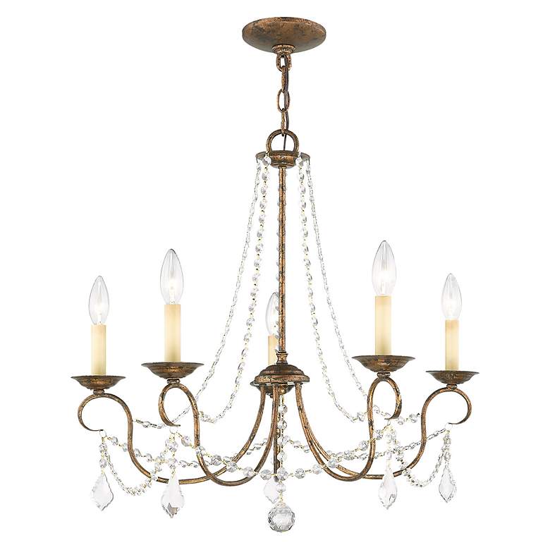 Image 4 Livex Pennington 25" Wide Golden Bronze 5-Light Chandelier more views