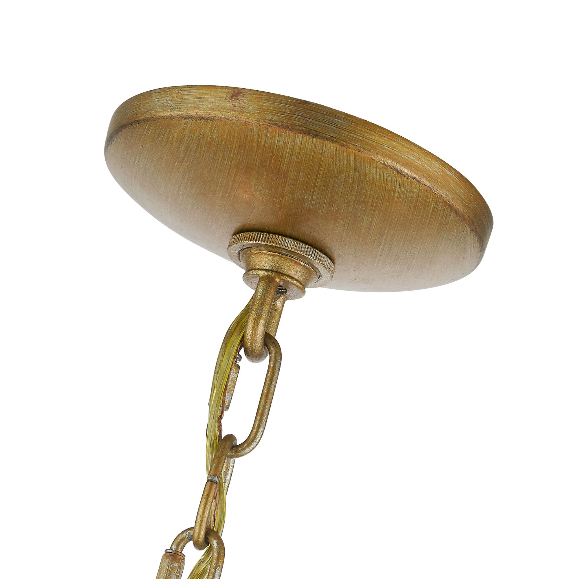 Livex Pennington 28"W Antique Gold Leaf 6-Light Chandelier