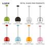 3_Livex Piedmont 10" Wide Shiny Orange Dome Mini Pendant more views