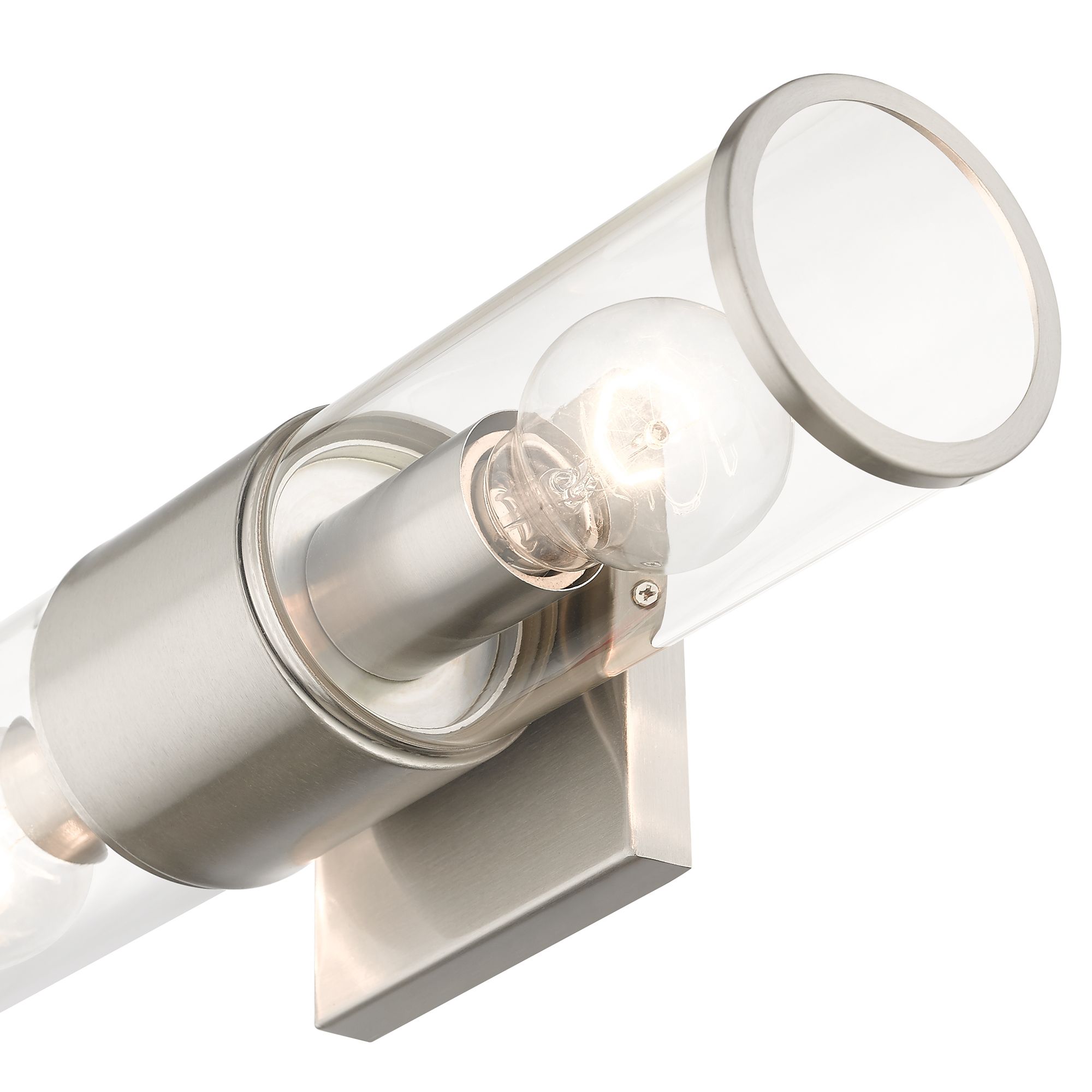 Livex Quincy 16" High Brushed Nickel 2-Light Wall Sconce