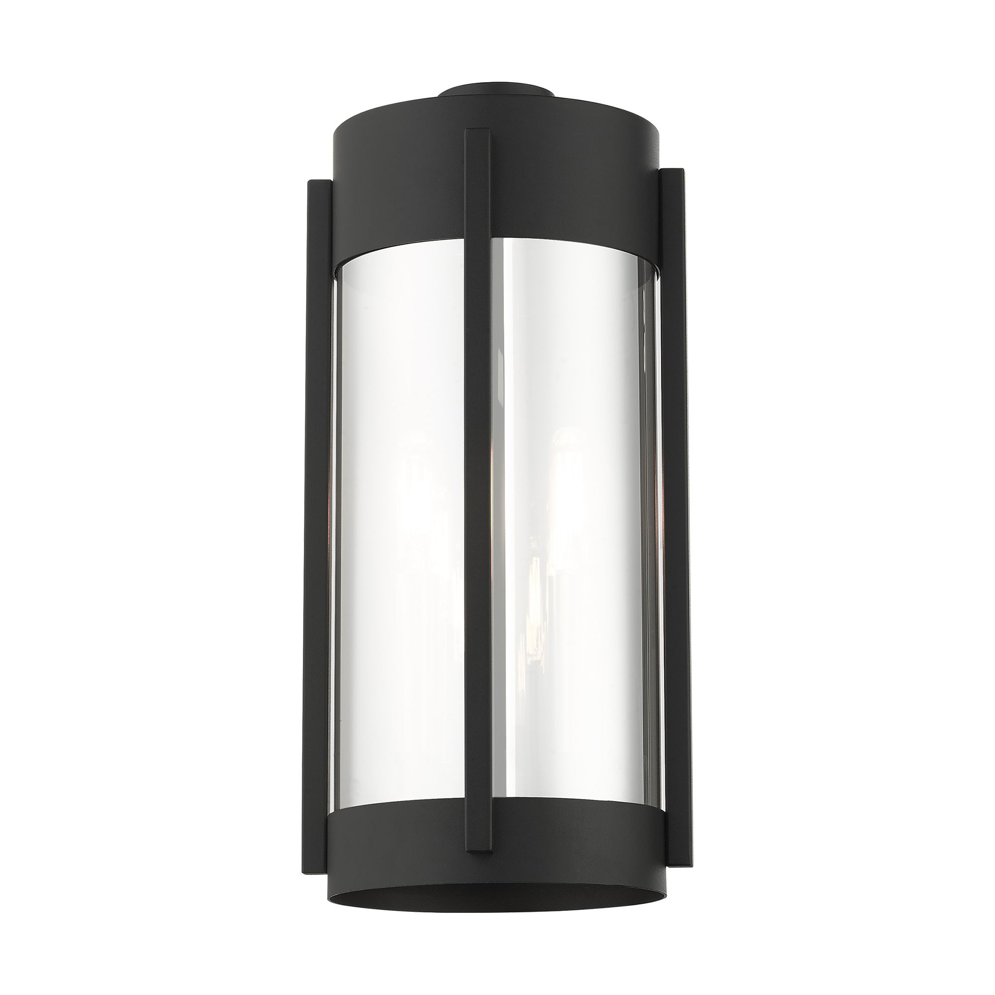 Image 5 Livex Sheridan 16" High Black and Nickel Outdoor Wall Light more views