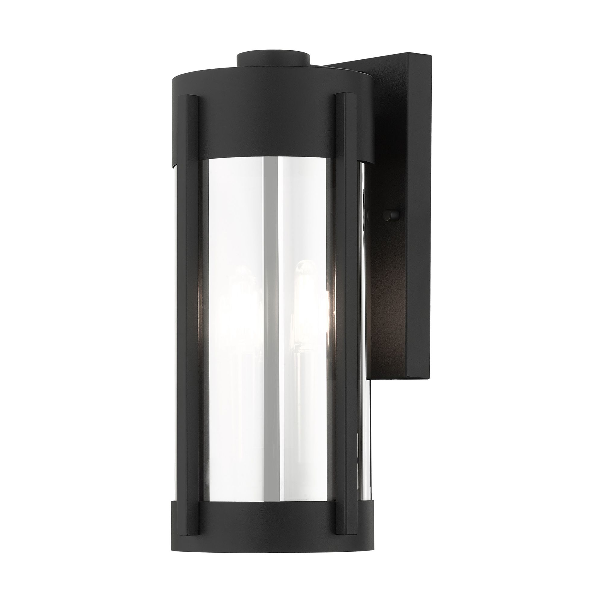 Image 6 Livex Sheridan 16" High Black and Nickel Outdoor Wall Light more views