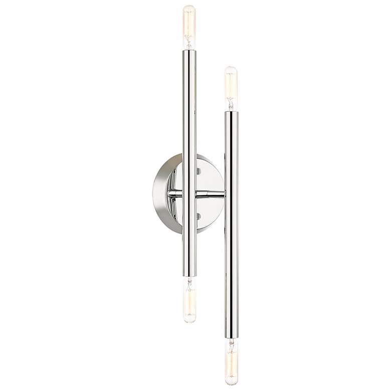 Image 5 Livex Soho 17" High 4-Light Polished Chrome Modern Wall Sconce more views