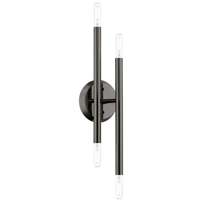 Image 2 Livex Soho 17" High Black Chrome 4-Light ADA Wall Sconce