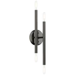 Livex Soho 17" High Black Chrome 4-Light ADA Wall Sconce