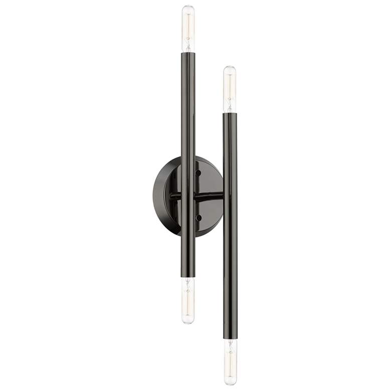 Image 3 Livex Soho 17" High Black Chrome 4-Light ADA Wall Sconce more views