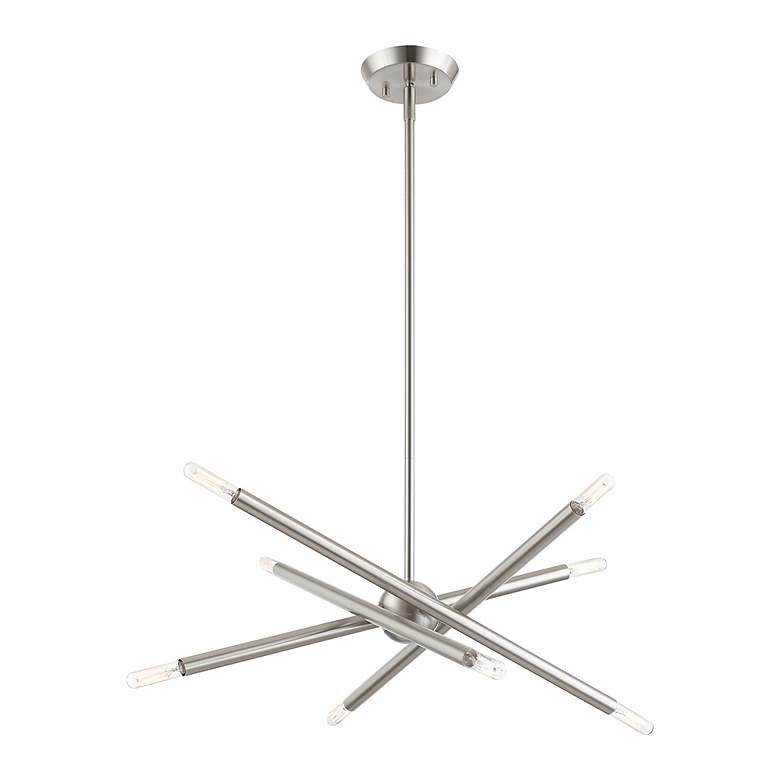 Image 5 Livex Soho 19 1/2" Wide Brushed Nickel 8-Light Chandelier more views