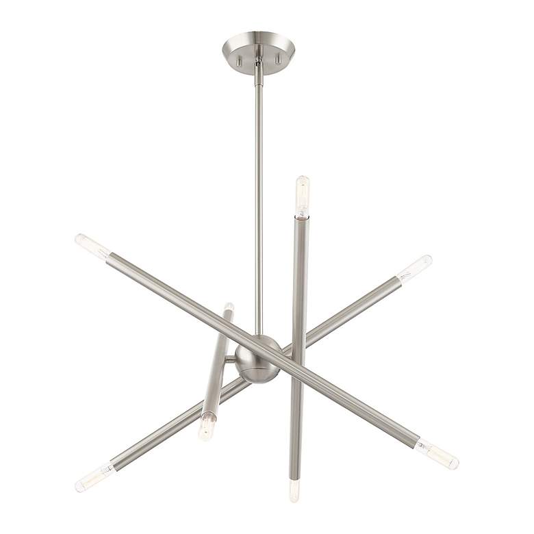 Image 6 Livex Soho 19 1/2" Wide Brushed Nickel 8-Light Chandelier more views