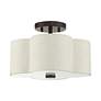 3_Livex Solstice 13" 2-Light English Bronze Semi Flush Ceiling Light more views