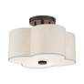 6_Livex Solstice 13" 2-Light English Bronze Semi Flush Ceiling Light more views