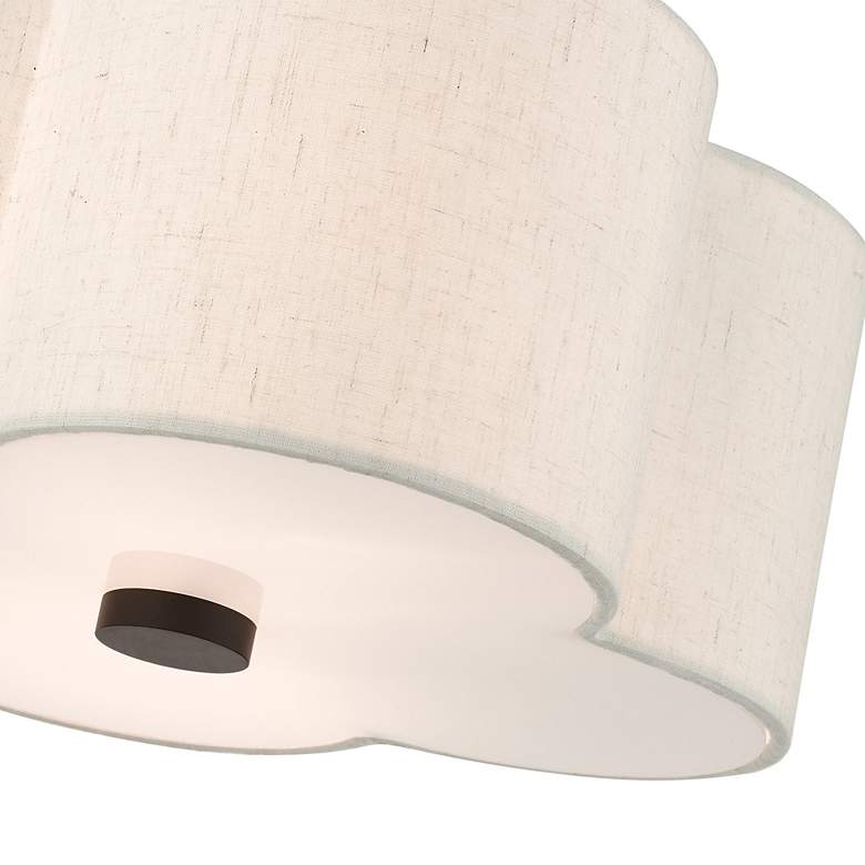 Image 7 Livex Solstice 13" 2-Light English Bronze Semi Flush Ceiling Light more views
