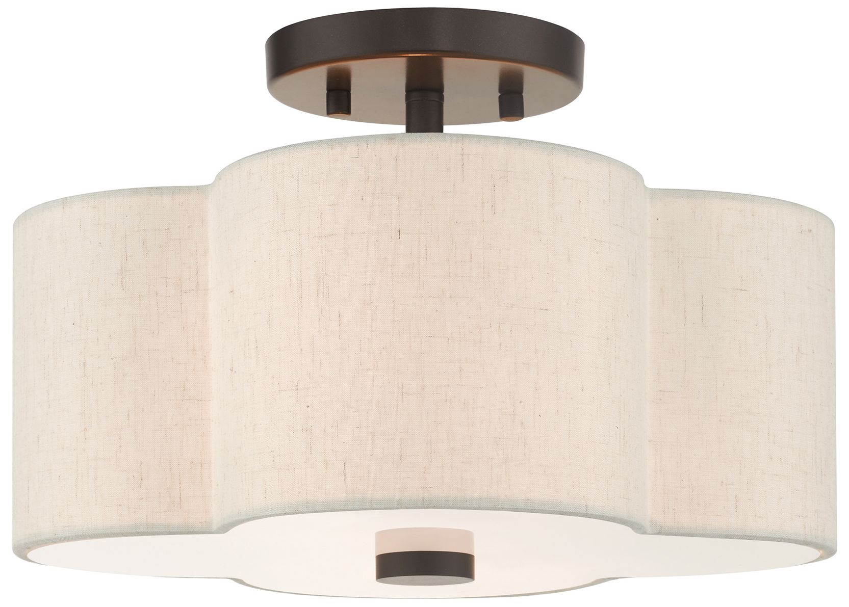 Image 2 Livex Solstice 13" Wide English Bronze Ceiling Light