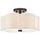 Livex Solstice 15"W English Bronze Scalloped Ceiling Light