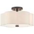 Livex Solstice 15"W English Bronze Scalloped Ceiling Light