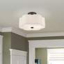 1_Livex Solstice 15"W English Bronze Scalloped Ceiling Light