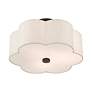 5_Livex Solstice 15"W English Bronze Scalloped Ceiling Light more views