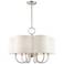 Livex Solstice 24" Wide Brushed Nickel 7-Light Shade Chandelier