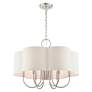 6_Livex Solstice 24" Wide Brushed Nickel 7-Light Shade Chandelier more views