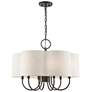 1_Livex Solstice 24" Wide English Bronze 7-Light Shade Chandelier