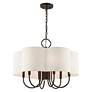 3_Livex Solstice 24" Wide English Bronze 7-Light Shade Chandelier more views
