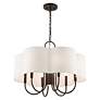 4_Livex Solstice 24" Wide English Bronze 7-Light Shade Chandelier more views