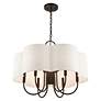 6_Livex Solstice 24" Wide English Bronze 7-Light Shade Chandelier more views
