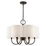 7_Livex Solstice 24" Wide English Bronze 7-Light Shade Chandelier more views