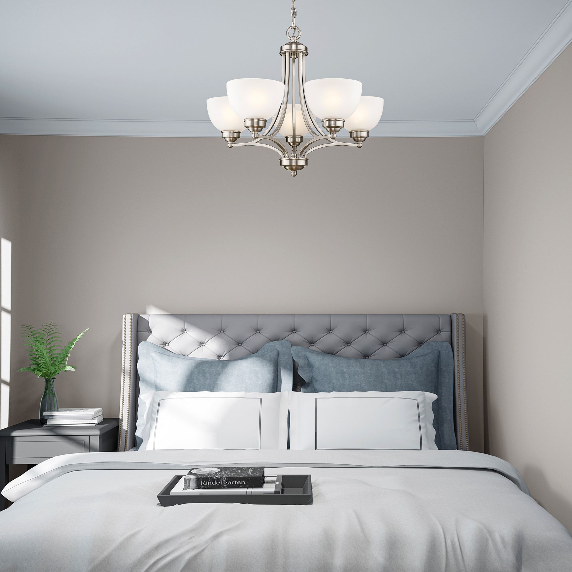 Livex Somerset 25" Wide Brushed Nickel 5-Light Chandelier