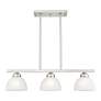 4_Livex Somerset 28"W Brushed Nickel 3-Light Linear Chandelier more views