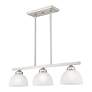 5_Livex Somerset 28"W Brushed Nickel 3-Light Linear Chandelier more views
