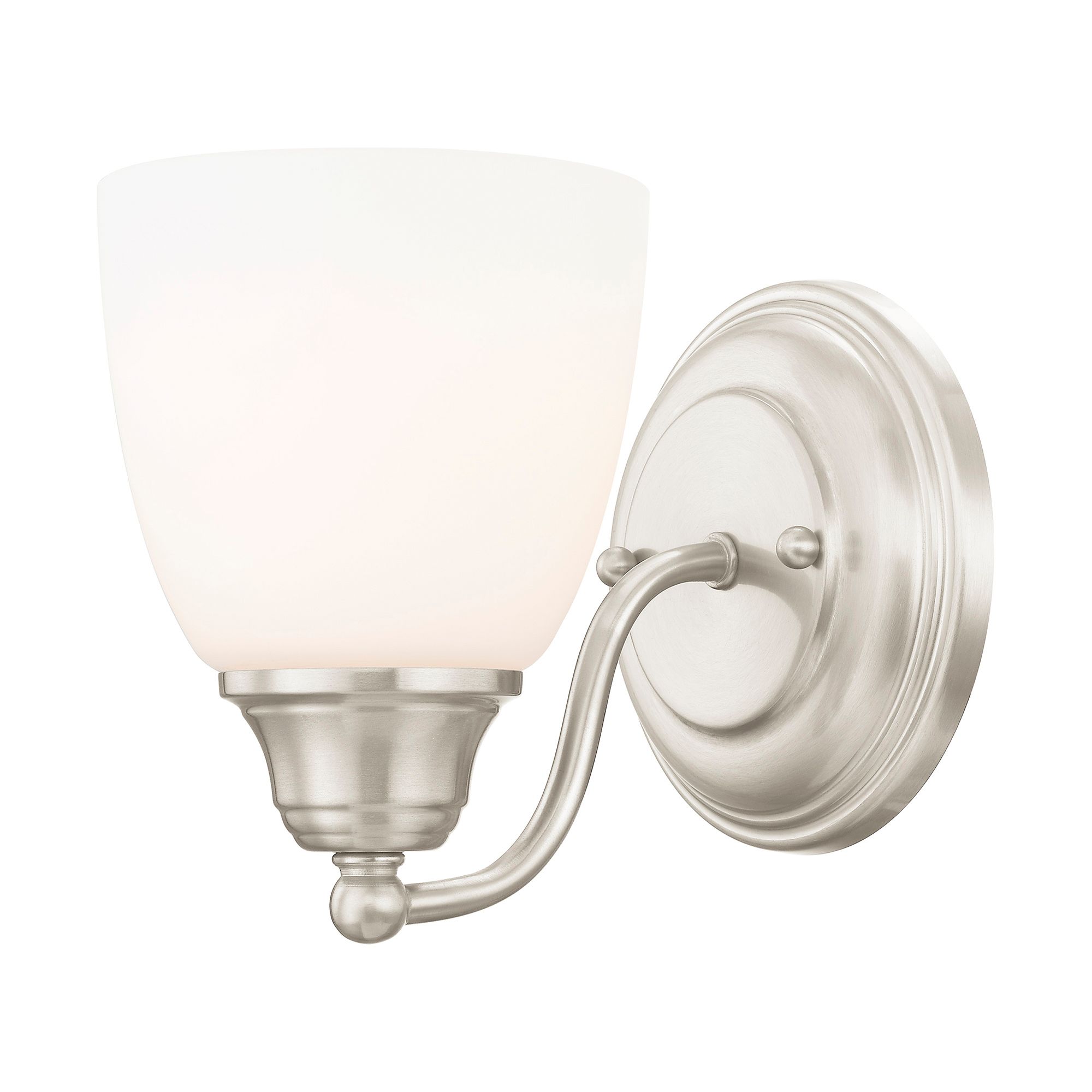 Image 4 Livex Somerville 7" High Brushed Nickel Wall Sconce more views