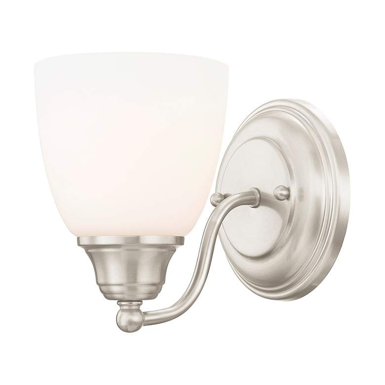 Image 4 Livex Somerville 7" High Brushed Nickel Wall Sconce more views