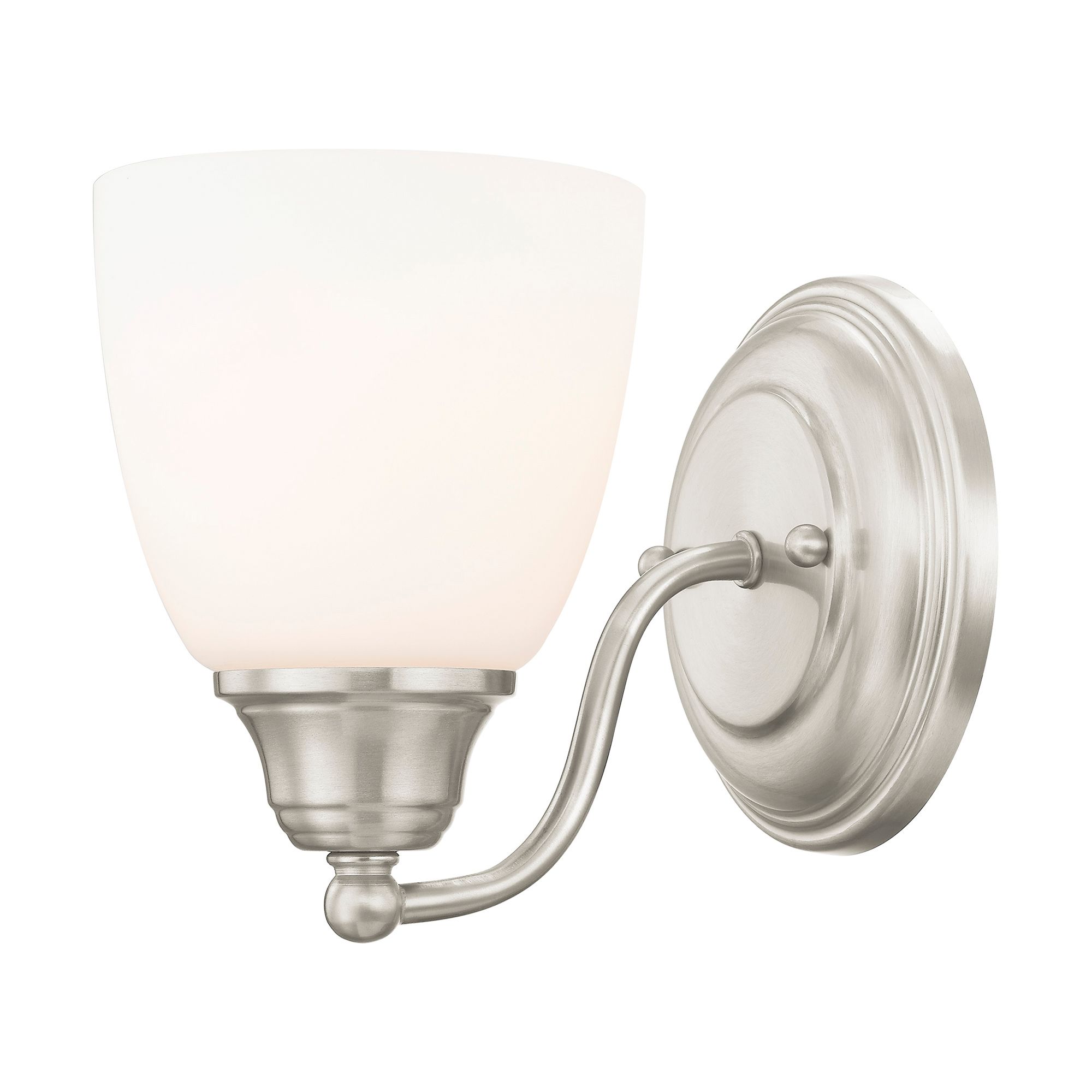 Image 5 Livex Somerville 7" High Brushed Nickel Wall Sconce more views