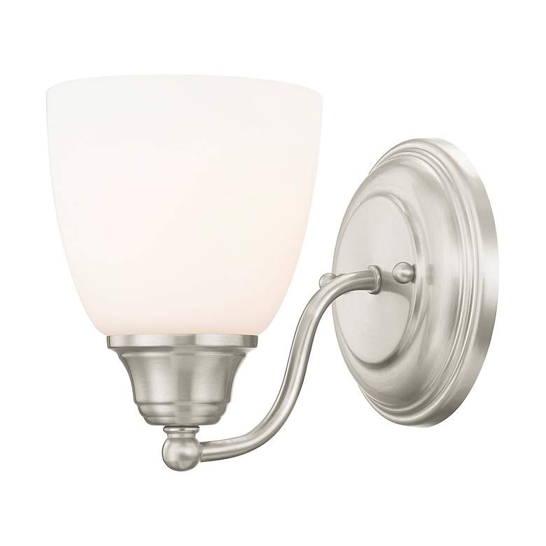 Image 5 Livex Somerville 7" High Brushed Nickel Wall Sconce more views