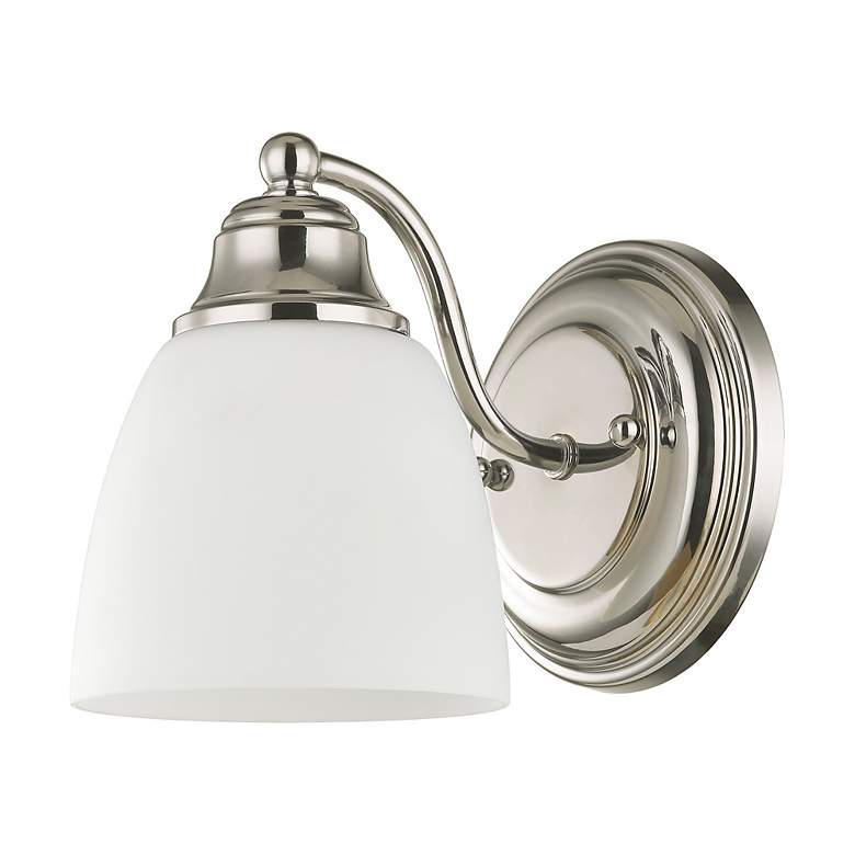 Image 3 Livex Somerville 7" High Polished Chrome Wall Sconce more views