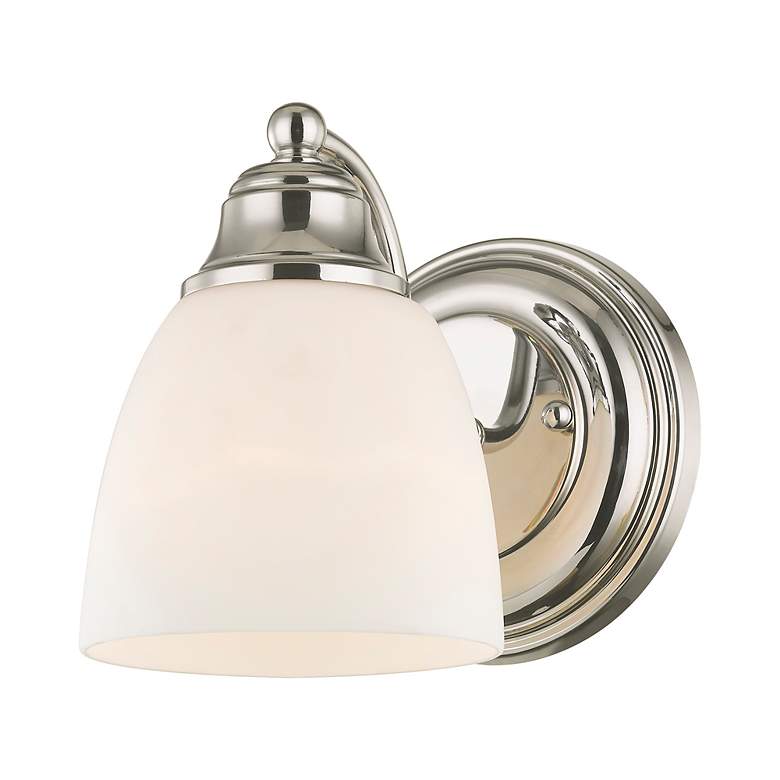 Image 4 Livex Somerville 7" High Polished Chrome Wall Sconce more views