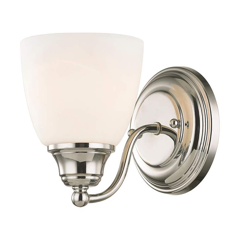 Image 5 Livex Somerville 7" High Polished Chrome Wall Sconce more views