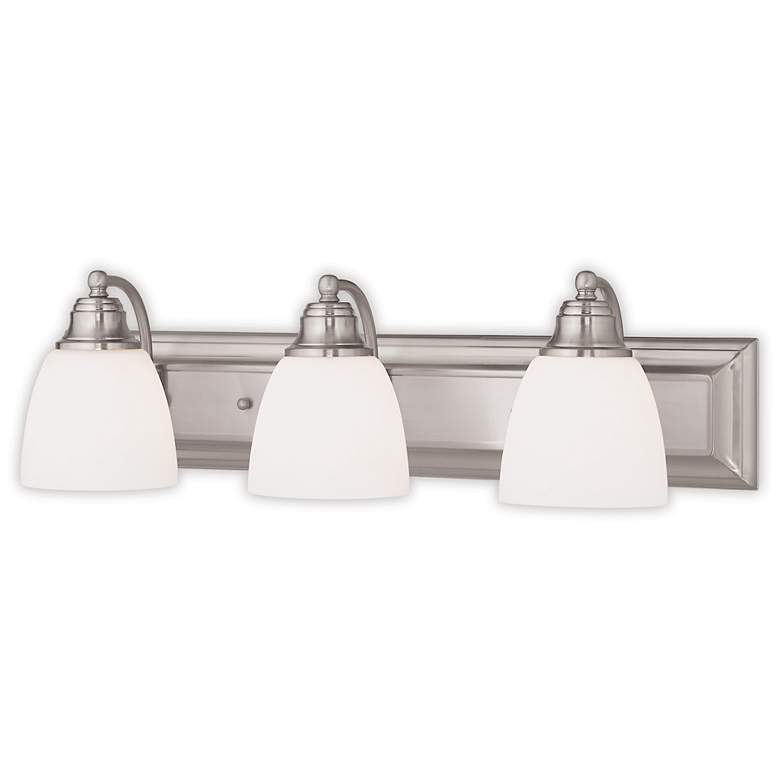 Image 3 Livex Springfield 24" Wide Brushed Nickel 3-Light Bath Light