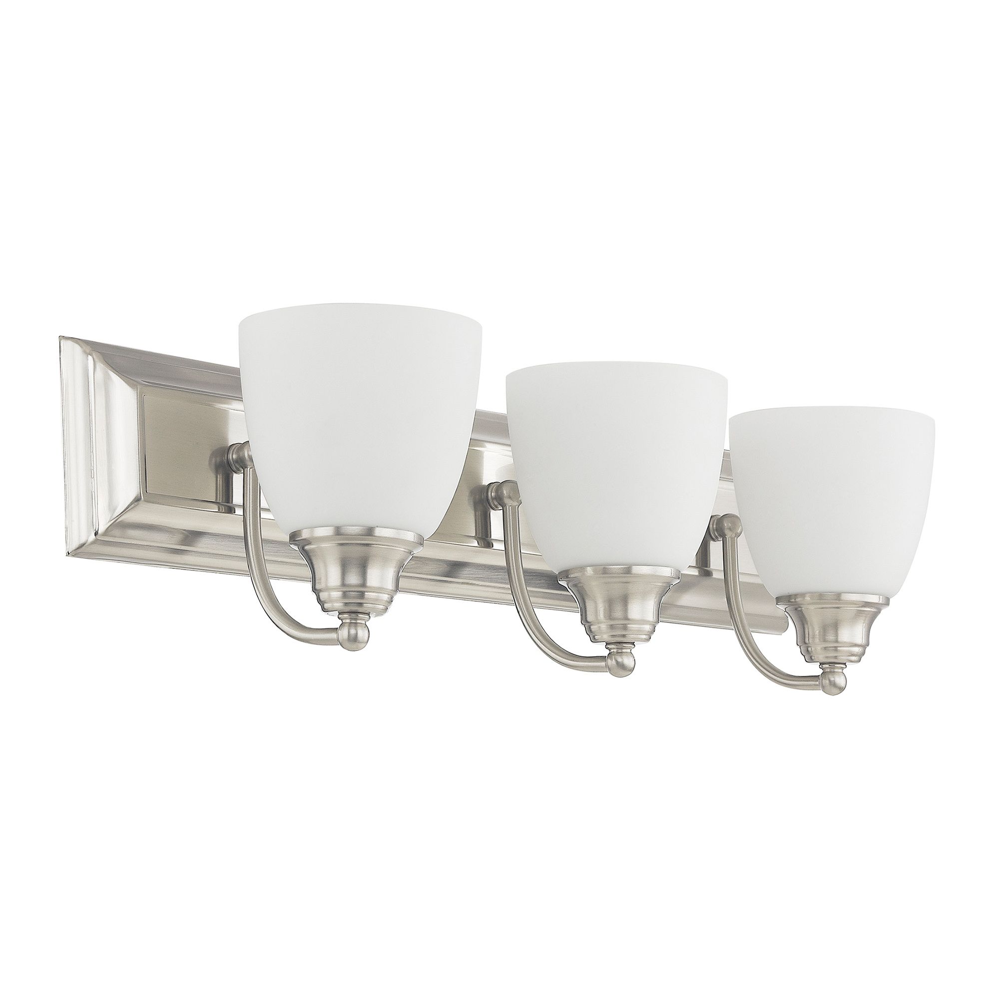 Image 4 Livex Springfield 24" Wide Brushed Nickel 3-Light Bath Light more views