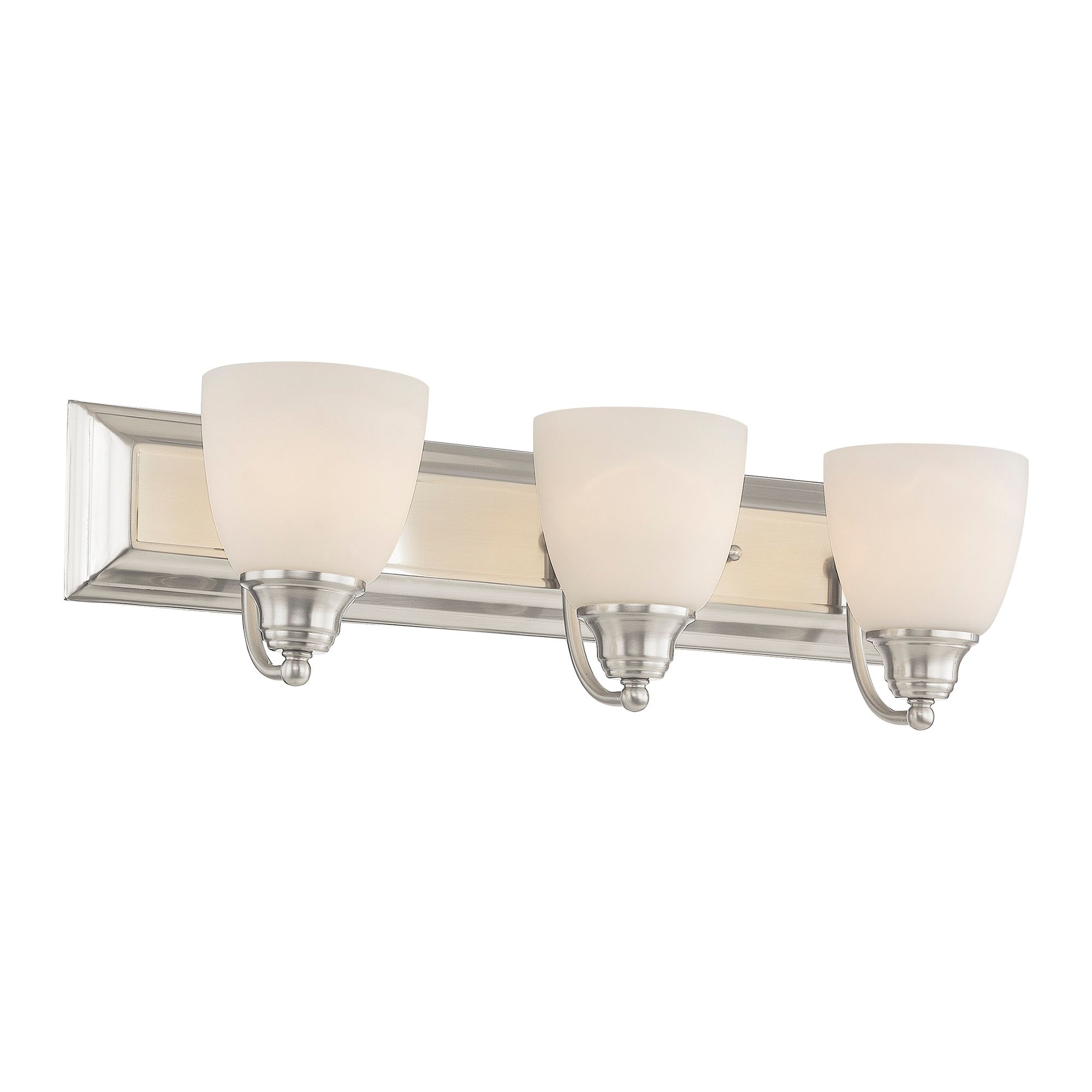 Image 6 Livex Springfield 24" Wide Brushed Nickel 3-Light Bath Light more views