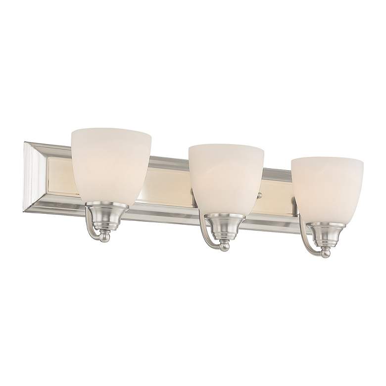 Image 6 Livex Springfield 24" Wide Brushed Nickel 3-Light Bath Light more views