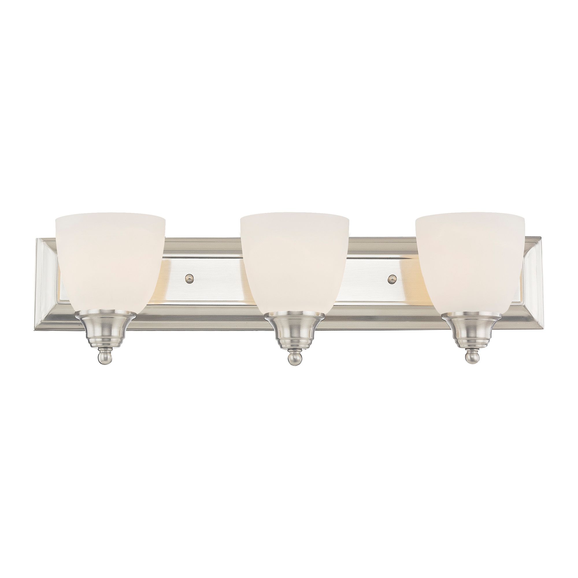 Image 7 Livex Springfield 24" Wide Brushed Nickel 3-Light Bath Light more views