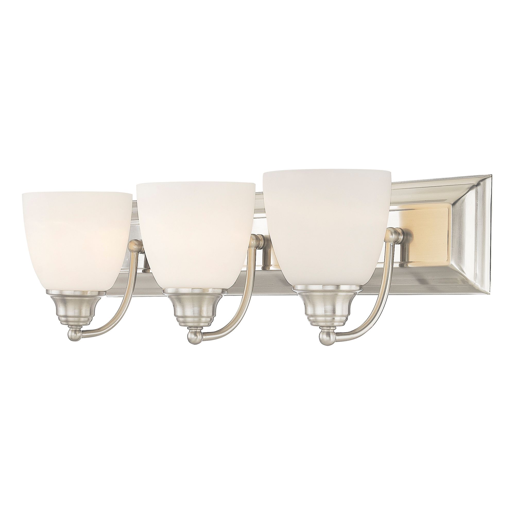 Livex Springfield 24" Wide Brushed Nickel 3-Light Bath Light in scene