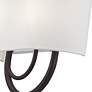 6_Livex Stratton 13" Wide 2-Light ADA Bronze and White Shade Wall Sconce more views