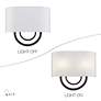 7_Livex Stratton 13" Wide 2-Light ADA Bronze and White Shade Wall Sconce more views