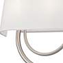 6_Livex Stratton 15" Wide 2-Light Nickel Off-White Shade ADA Sconce more views