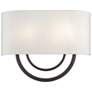 2_Livex Stratton 15" Wide Bronze with Off-White Fabric Shade ADA Sconce