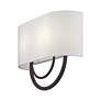 5_Livex Stratton 15" Wide Bronze with Off-White Fabric Shade ADA Sconce more views