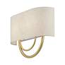 5_Livex Stratton 9" Wide 2-Light Oatmeal and Gold ADA Wall Sconce more views