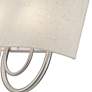 6_Livex Stratton 9" Wide 2-Light Oatmeal and Nickel ADA Wall Sconce more views